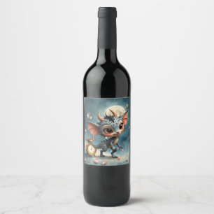 Moonlit Creature Caelum Tickwing Wine Label