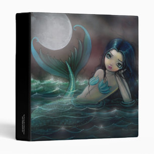 Moonlit Creek Mermaid Binder