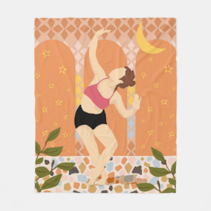 Moonlit Dance Fleece Blanket