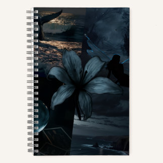 Moonlit Depths Notebook
