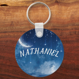 MOONLIT DREAMS KEYCHAIN   PERSONALIZED CELESTIAL