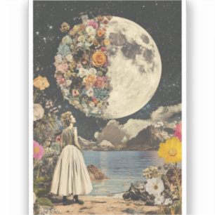 Moonlit Elegance - Woman with Moon (2)