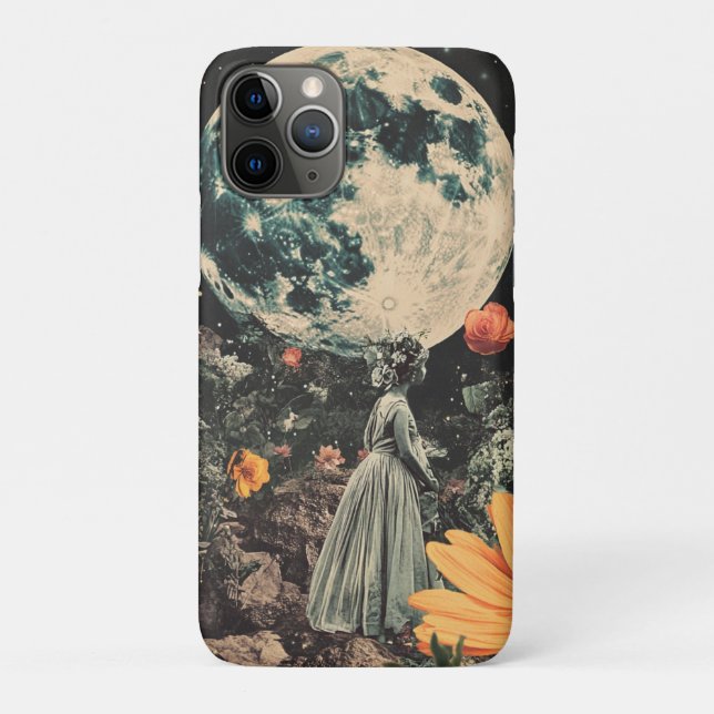 Moonlit Elegance - Woman with Moon (3) Case-Mate iPhone Case (Back)