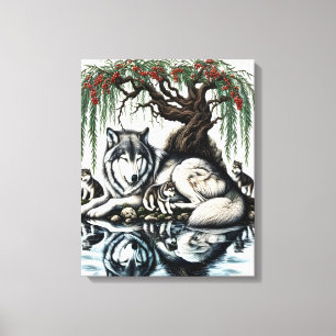 Moonlit Enchantment in the Mystic Forest16x20 Canvas Print