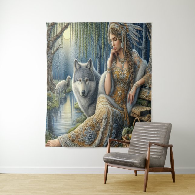 Moonlit Enchantment in the Mystic Forest Tapestry (In Situ)