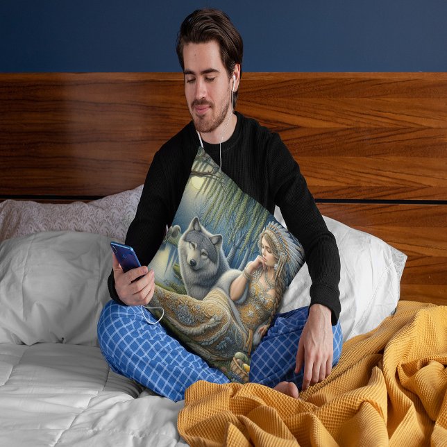 Moonlit Enchantment in the Mystic Forest Throw Pillow (Creator Uploaded)