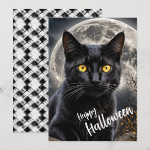 Moonlit Familiar – The Watcher in the Shadows Holiday Card