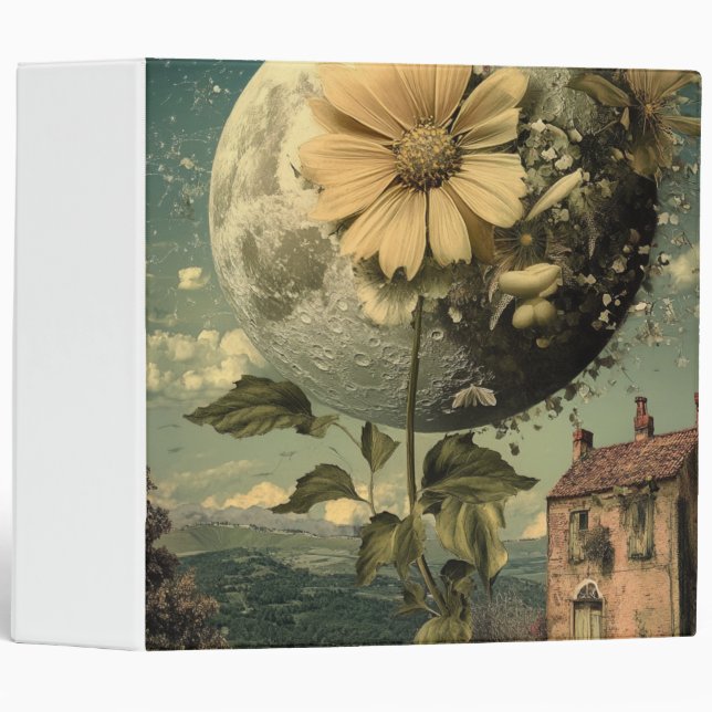 Moonlit Flower & Vintage Charm Binder (Front/Spine)