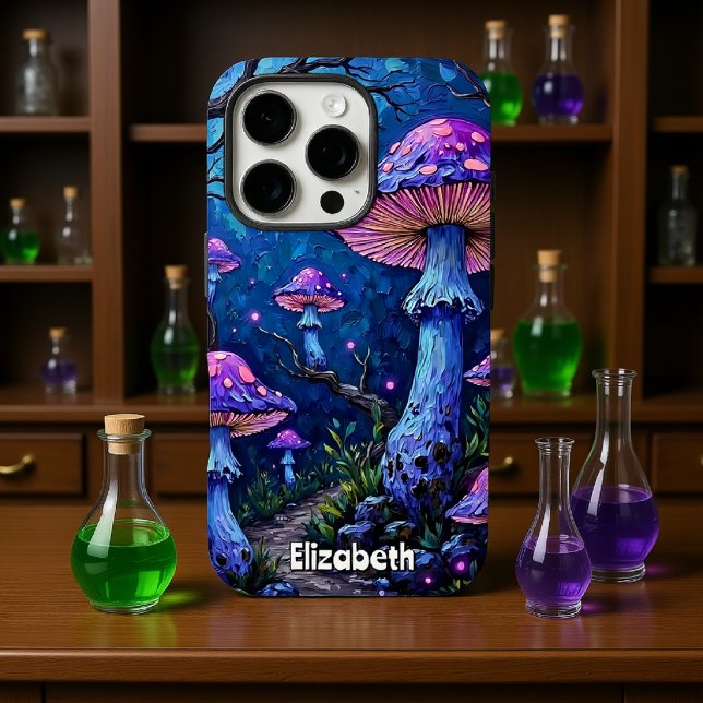 Moonlit Fungi Trail iPhone Case (Creator Uploaded)