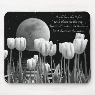 Moonlit Garden Mouse Pad