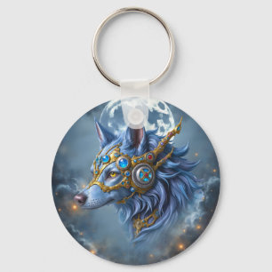 Moonlit Guardian of the Sapphire Veil.  Keychain