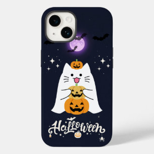 Moonlit Halloween Cat – Spooky & Sweet Night Case-Mate iPhone 14 Case