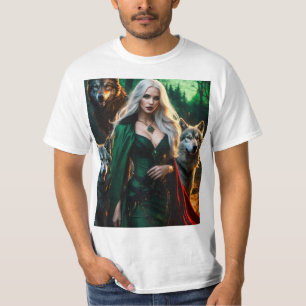 Moonlit Howl: Wolf Family T-Shirt Collection