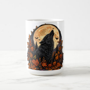 Moonlit Howling Wolf Gothic Halloween Spooky Night Magic Mug