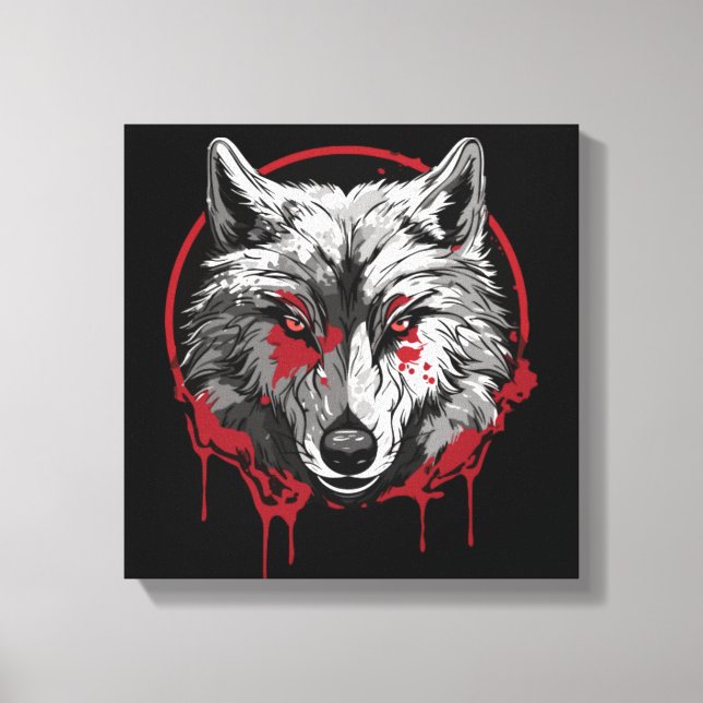 Moonlit Hunt Canvas Print (Front)