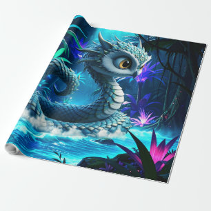 Moonlit Jungle Guardian – Enchanted Owl  Wrapping Paper