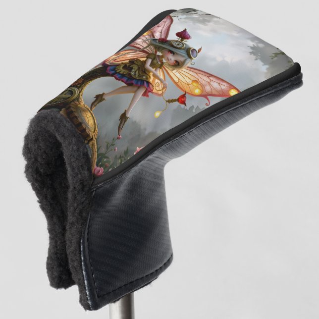 Moonlit Keeper of Clockwork Light. Golf Head Cover (3/4 Front)