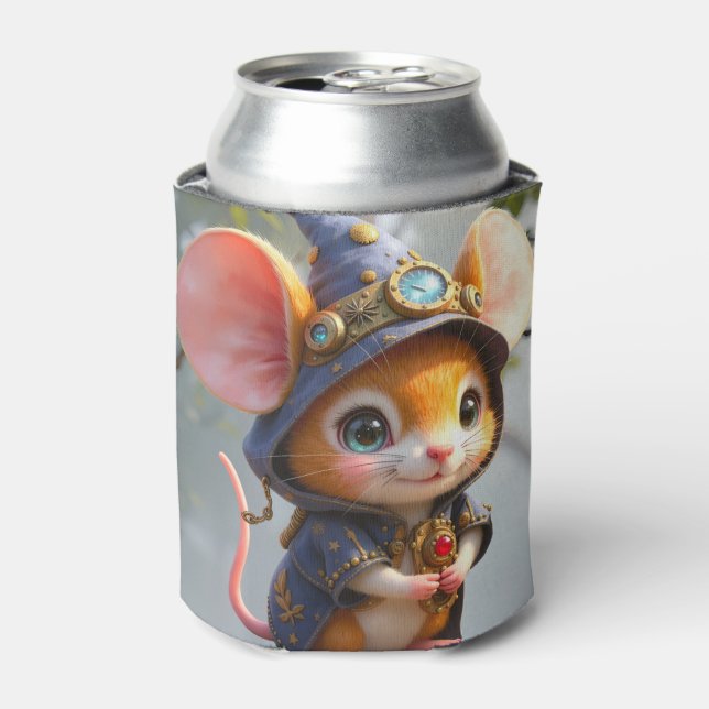 Moonlit Keeper of Tiny Wonders.  Can Cooler (Can Front)