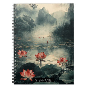 Moonlit Lotus Lake (2) Notebook