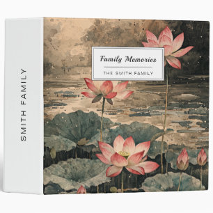 Moonlit Lotus Lake (3) Binder