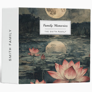 Moonlit Lotus Lake (4) Binder