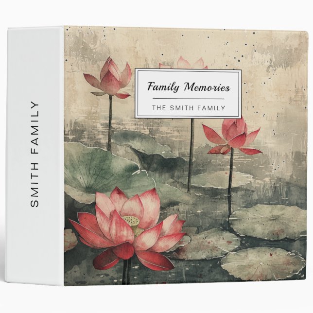 Moonlit Lotus Lake (6) Binder (Front/Spine)