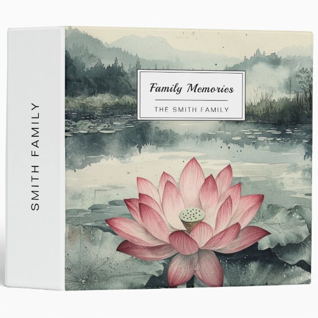 Moonlit Lotus Lake (9) Binder (Front/Spine)