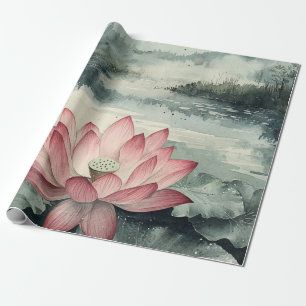 Moonlit Lotus Lake (9) Wrapping Paper
