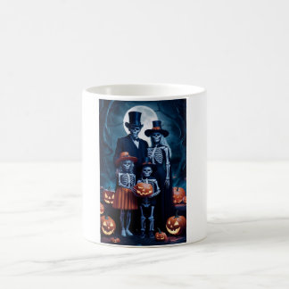 Moonlit Macabre: A Haunted Family Portrait Coffee Mug