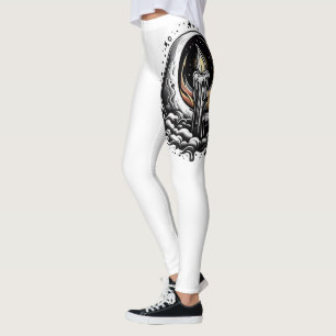 Moonlit Magic-white Leggings