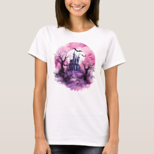 Moonlit Mansion: Halloween Decor & Apparel T-Shirt