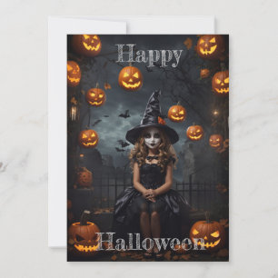 Moonlit Masquerade: An Enchanting Halloween Affair Invitation