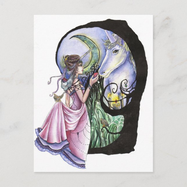 Moonlit Meeting Post Card (Front)