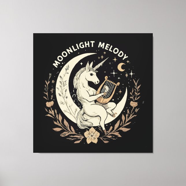 Moonlit Melody Canvas Print (Front)