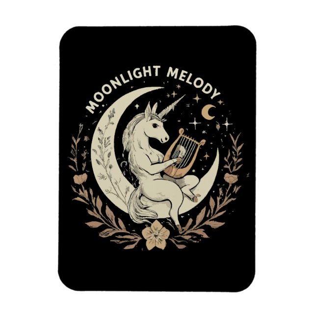Moonlit Melody Magnet (Vertical)