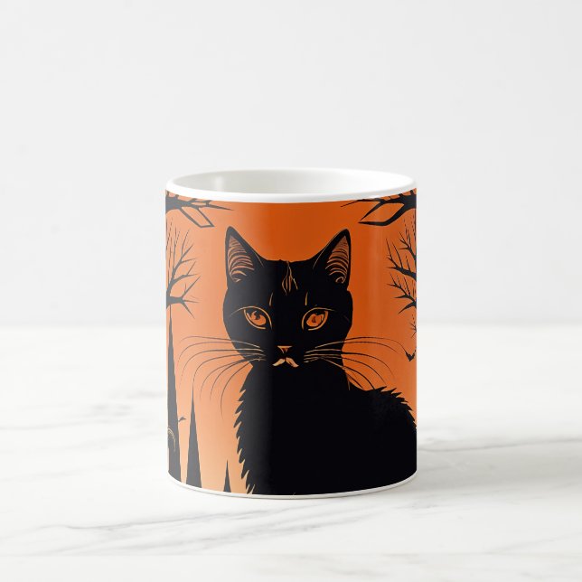 Moonlit Meow Coffee Mug (Center)