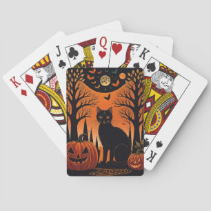Moonlit Meow Playing Cards
