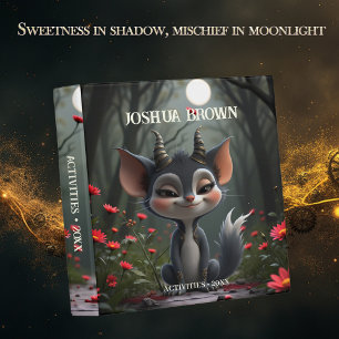 Moonlit Mischief Forest Spirit of Crimson Bloom.  Binder
