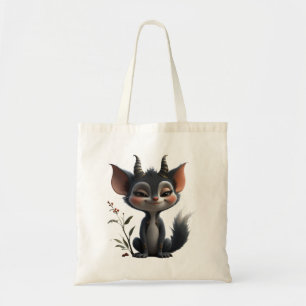 Moonlit Mischief Forest Spirit of Crimson Bloom.  Tote Bag