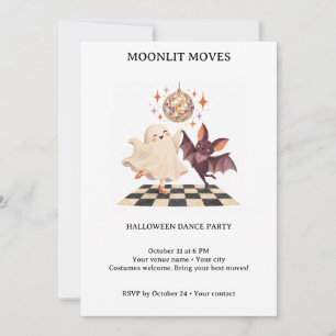 Moonlit Moves Halloween Dance Party Invitation