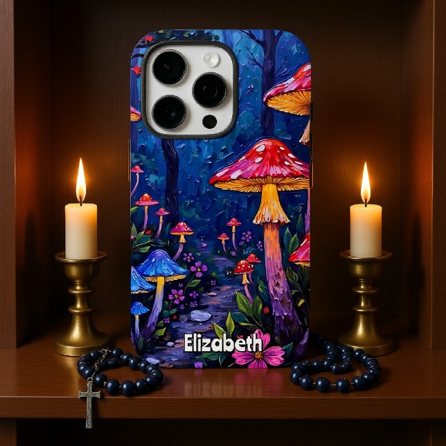 Moonlit Mushroom Path Case-Mate iPhone Case (Creator Uploaded)