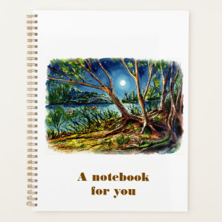 Moonlit Night Notebook Planner