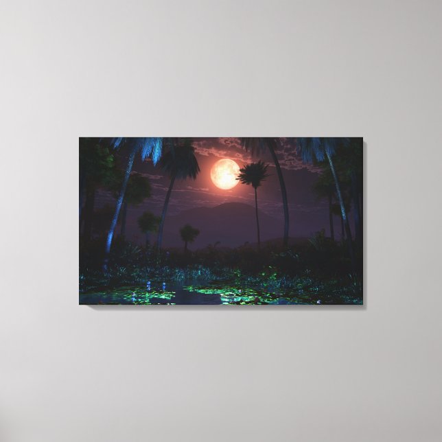 Moonlit Oasis (Illume) Wrapped Canvas (Front)