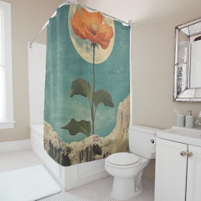 Moonlit Orange Bloom - Vintage Boho Charm (In Situ)