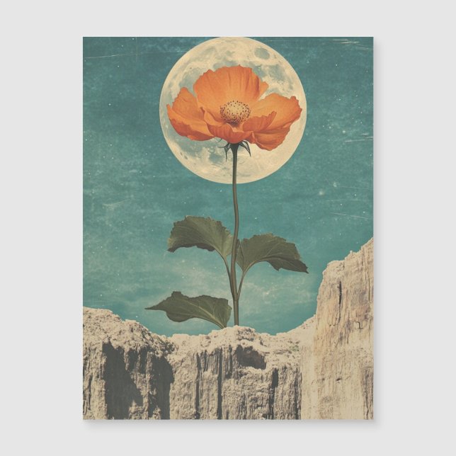 Moonlit Orange Bloom - Vintage Boho Charm (Front)