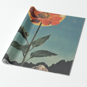 Moonlit Orange Bloom - Vintage Boho Charm (2) Wrapping Paper