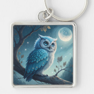 Moonlit Owl Keychain