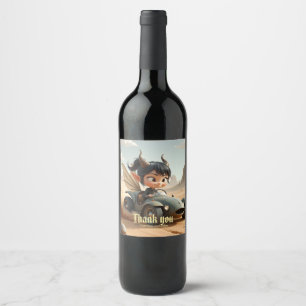Moonlit Pixie of the Wandering Dunes. Wine Label