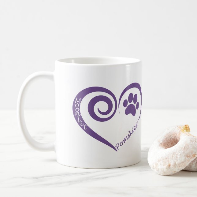 Moonlit Pomsky Mug (With Donut)
