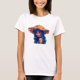 Moonlit Psychedelic Mushroom Garden Women’s T-Shir T-Shirt